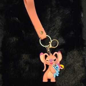 STITCH Cute Keychain with Handle Cartoon Character